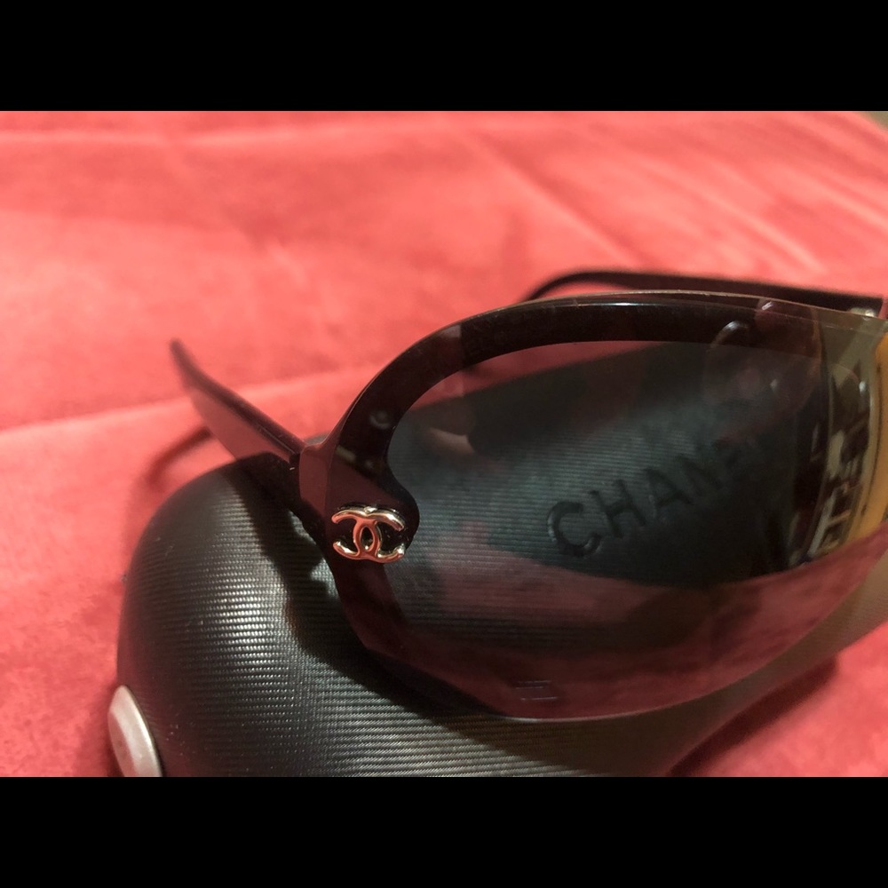 Fancy Chanel Gradient Shield Sunglasses - image 3